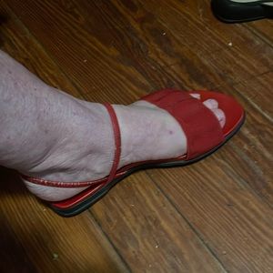 🔴SHOES-Flat Sandals STRETCH TOP for comfort.thin elastic heal backs